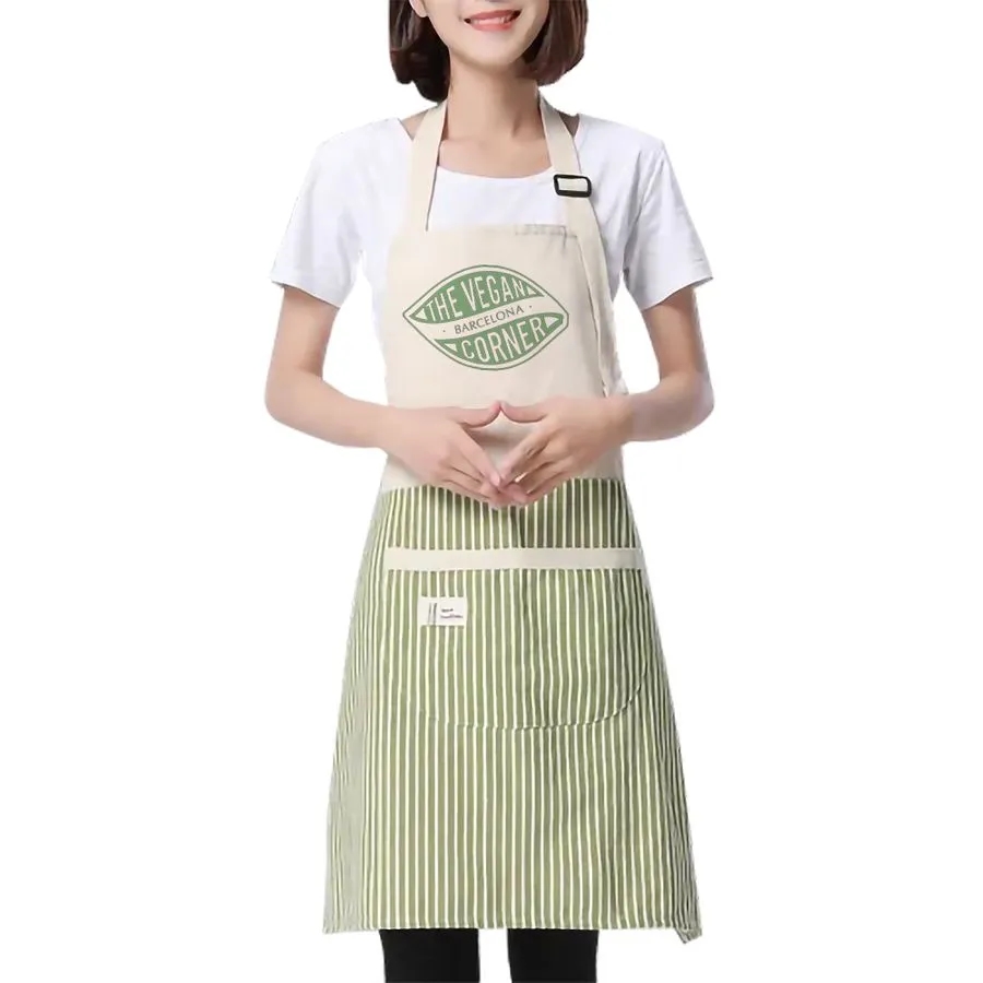 Apron with Happy Bear Patch 4