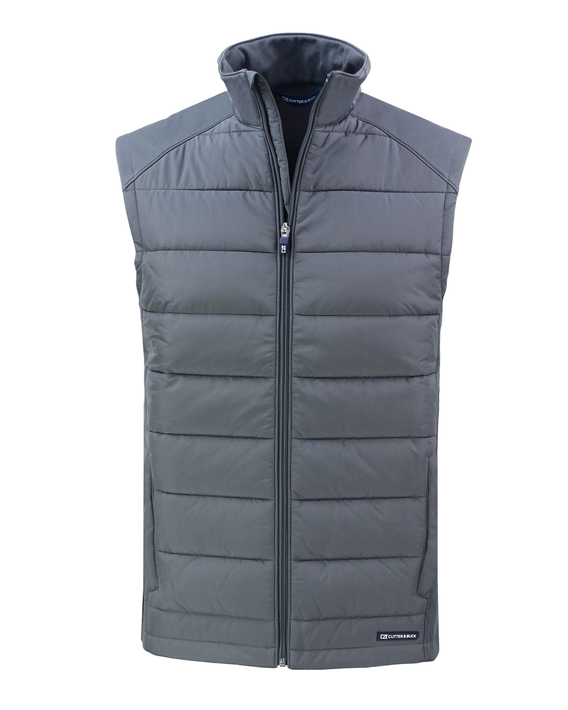 Cutter & Buck Evoke Recycled Honeycomb Fleece Mens Hybrid Full Zip Vest 23