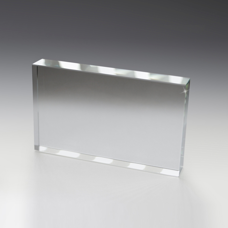 3" x 5" x 3/4" Glass Rect. Paperweight - 8513S (Screen Print), 8513P (4Color Process) 5