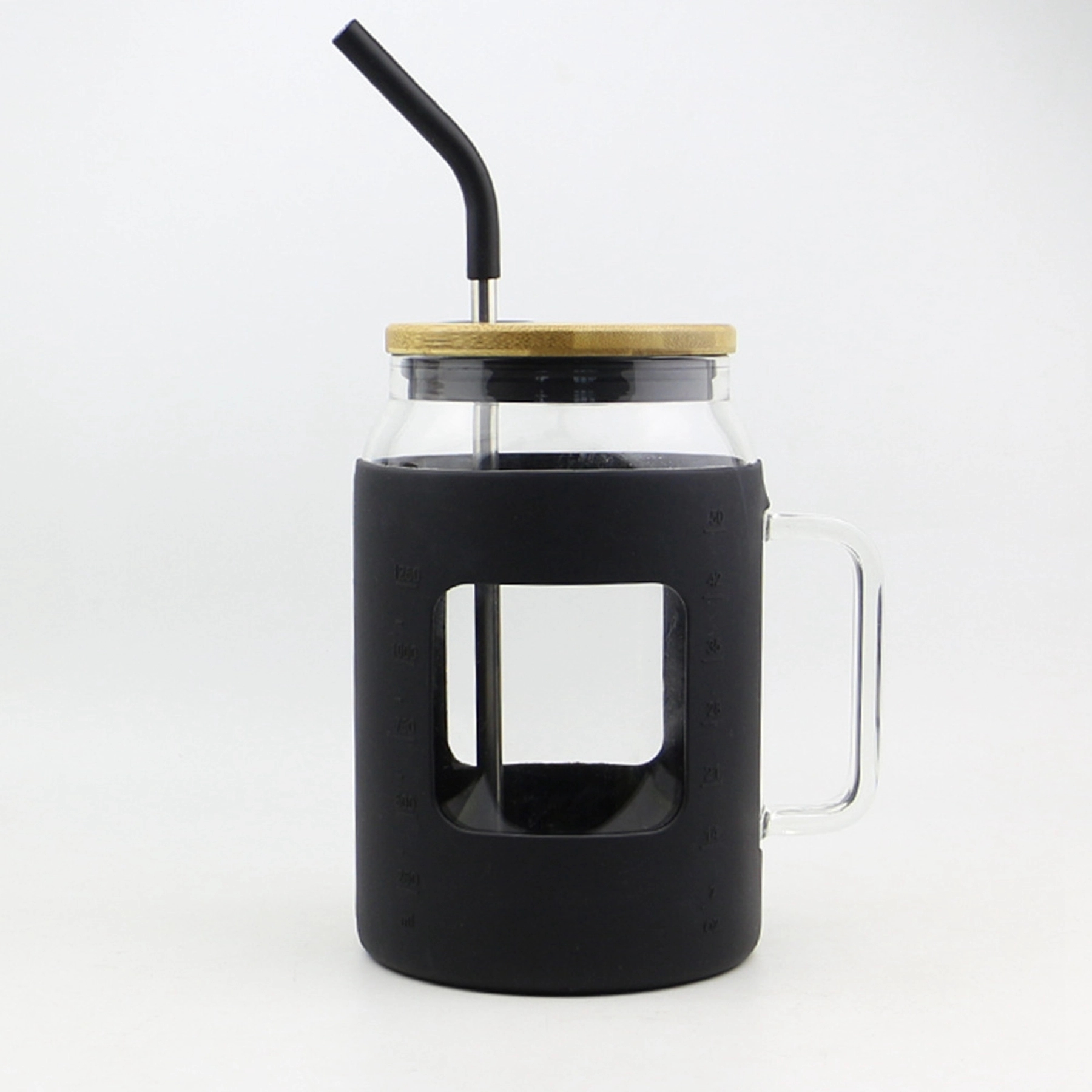 50 Oz. Glass Tumbler with Bamboo Lid and Straw 17