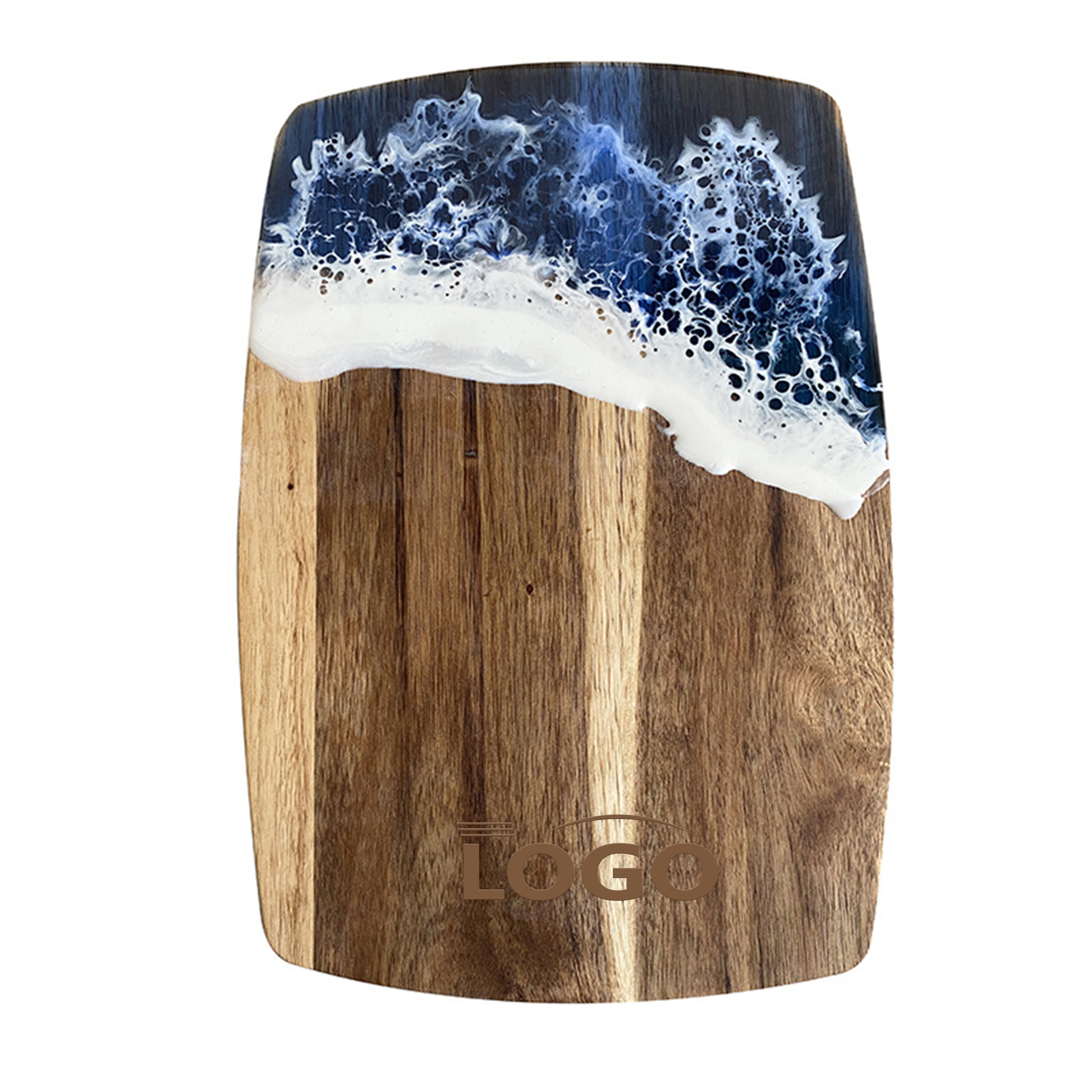 Acacia Wood Cutting Board with Resin Design 2