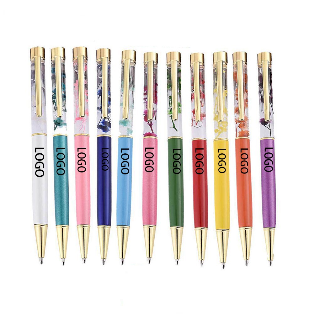 Flower Dynamic Liquid Ball Pen