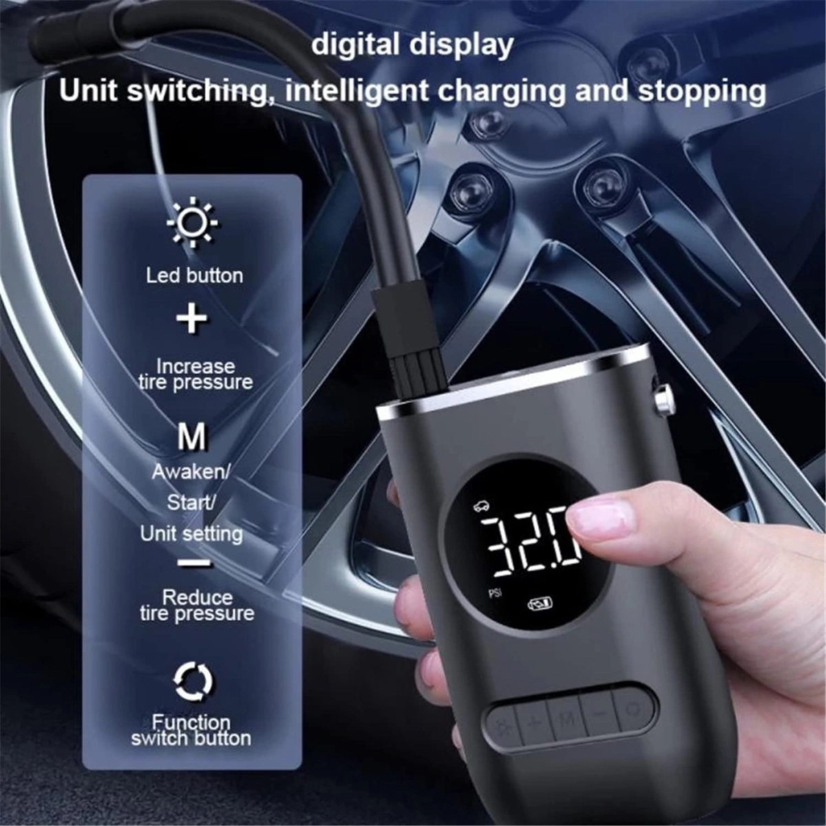 Portable Wireless Car Tire Inflator 4