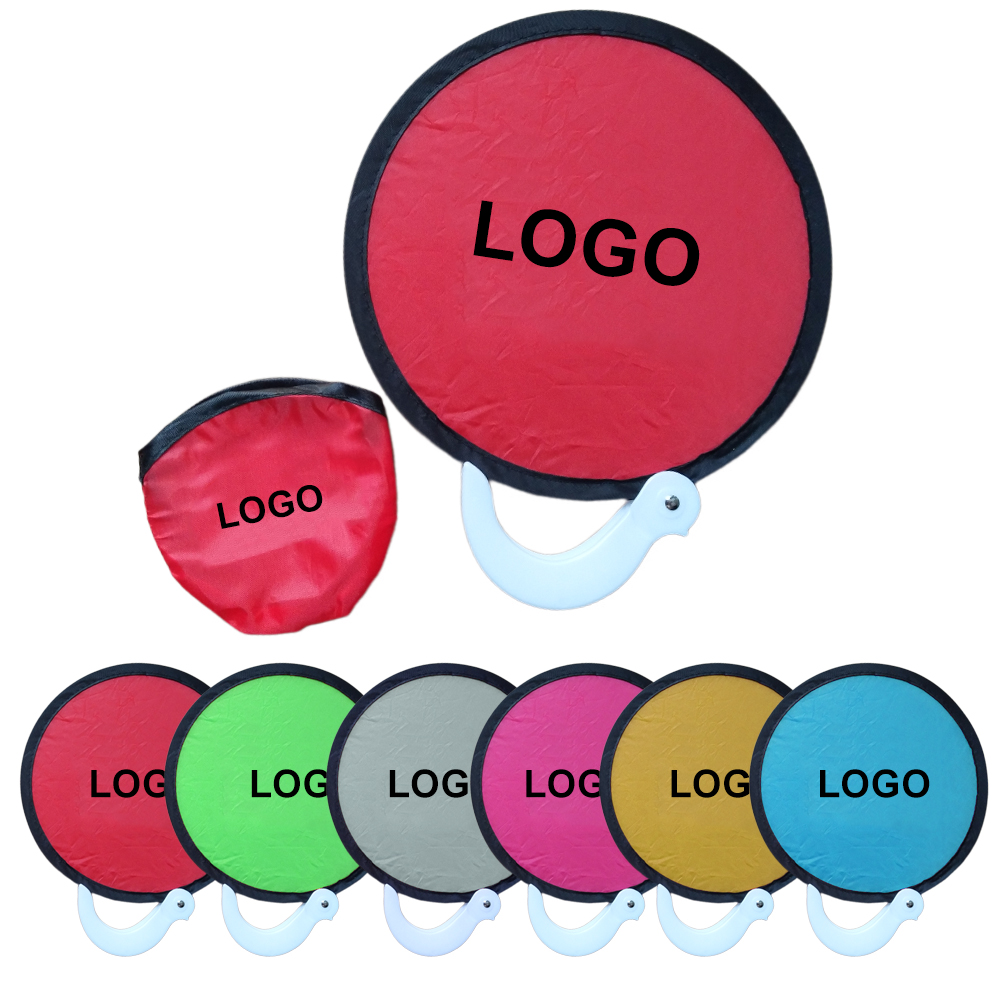 7.9" Round Foldable Polyester Fans 2