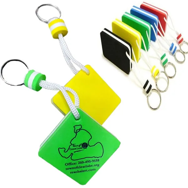 Square EVA Foam Floating Keychain 3