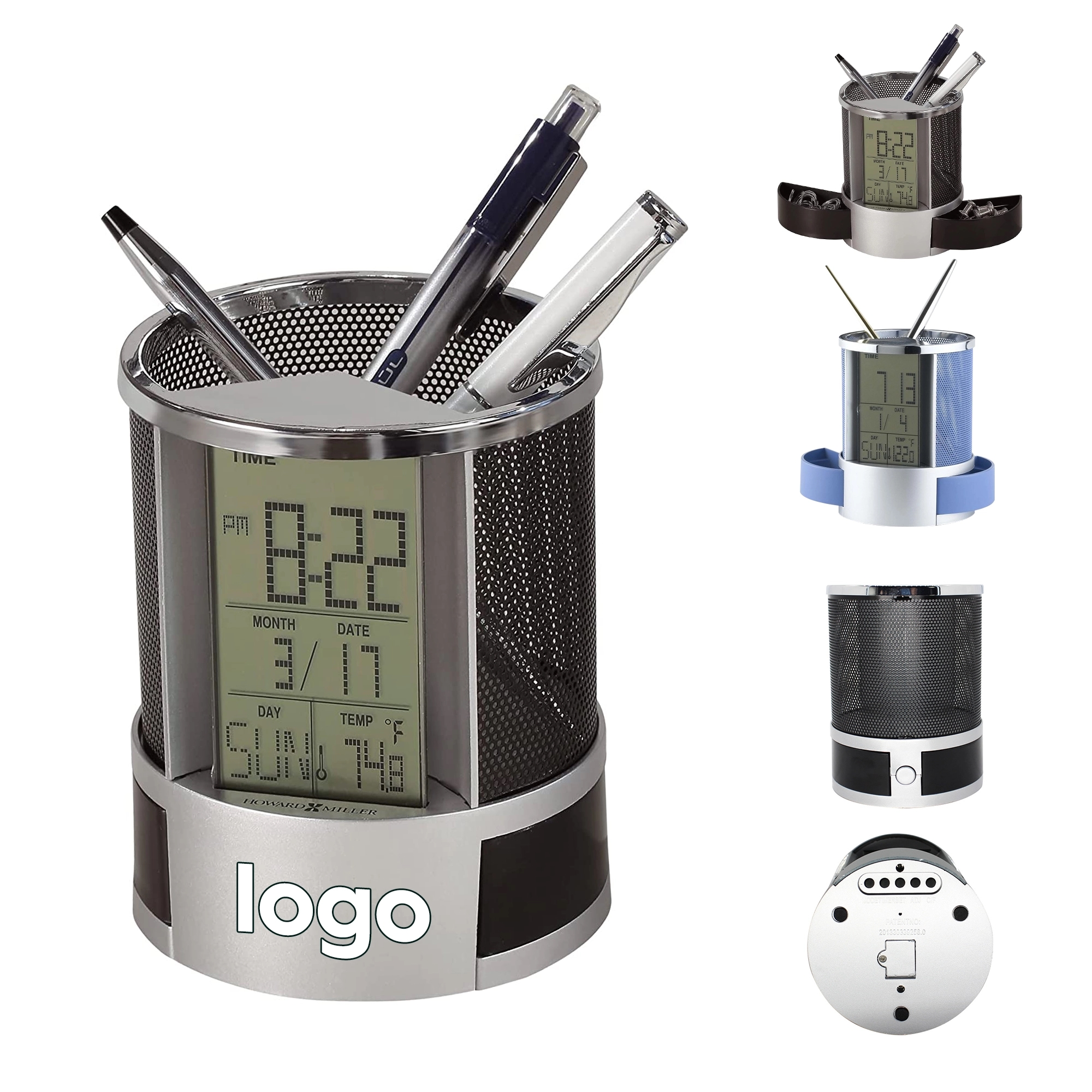 Digital Alarm Clock Pen Holder 1
