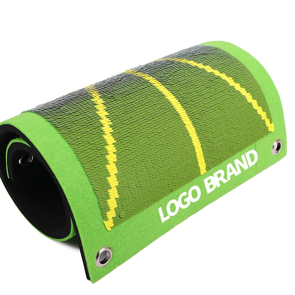 Training Aid Indoor Sequins Practice Golf Mat For Swing 2