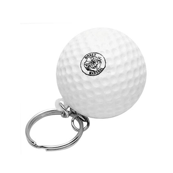 Golf Ball Stress Reliever Keyring 1