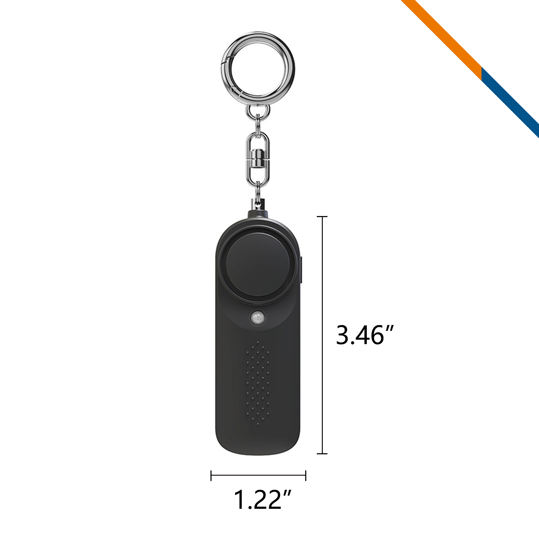 Zeptek LED Flashlight Keychain Safety Alarm 9