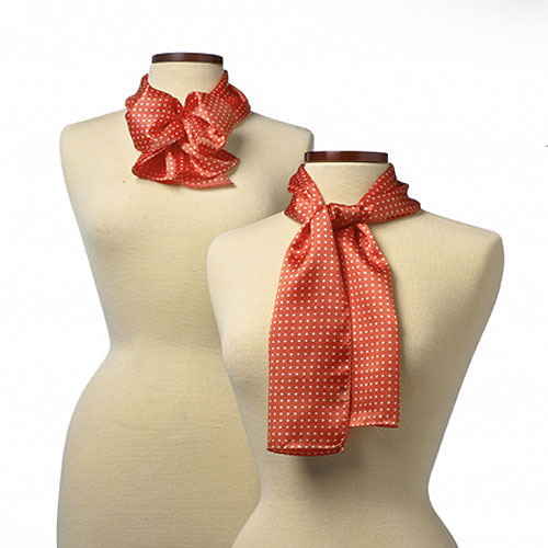 Orange Newport Polyester Scarf - 8"x45" 2