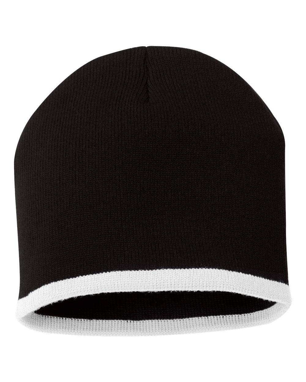 8" Bottom-Striped Beanie - SP09 7