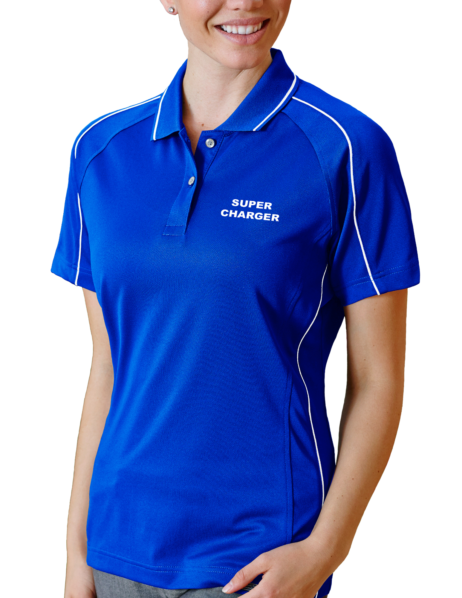 Ladies' Super Charger Hybrid Cooler Polo Shirt 12