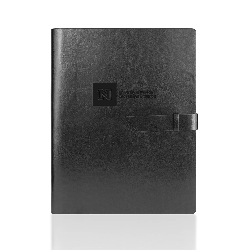 New Age Italian PU Leather Junior Padfolio (Black)
