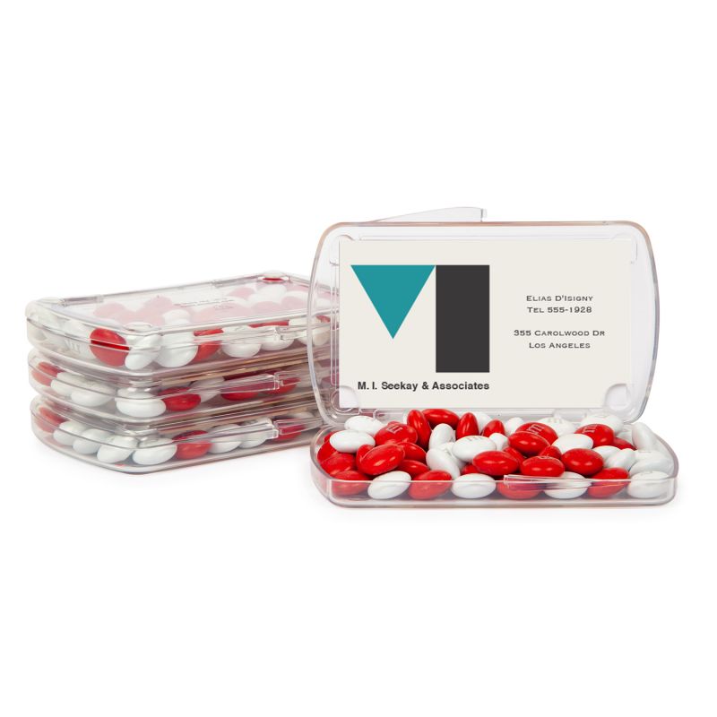 1.5 oz. Color Choice M&M'S® in DIY Business Card Holder 1