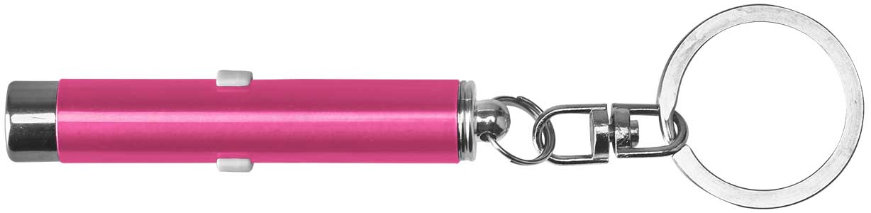 Dual function laser pointer and super bright LED flashlight with keychain. 7