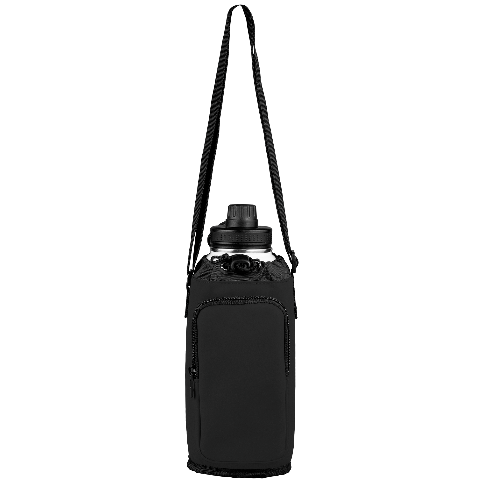 Malmö Recycled PU Zipper Pocket Bottle Bag - 60 oz 2