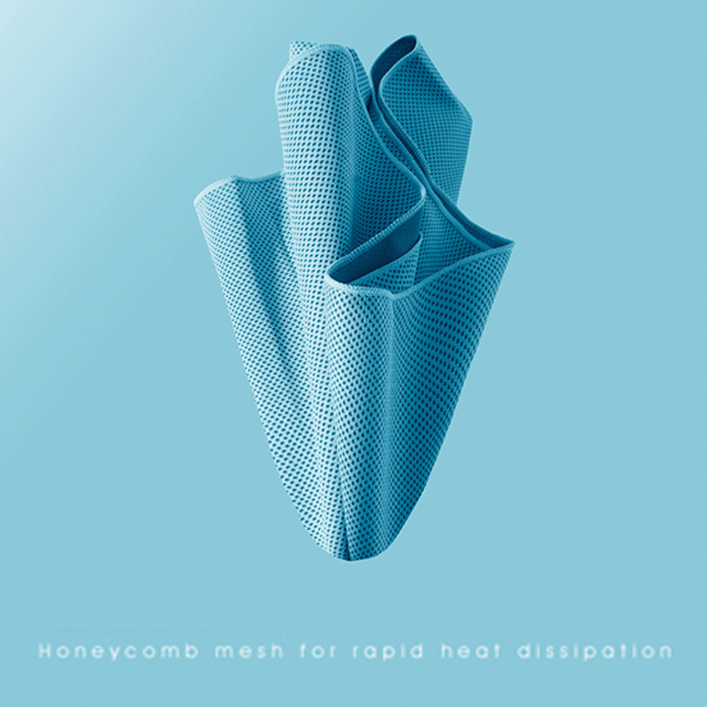 All-polyester cold-sensing fitness and exercise sweat-absorbing towel 2