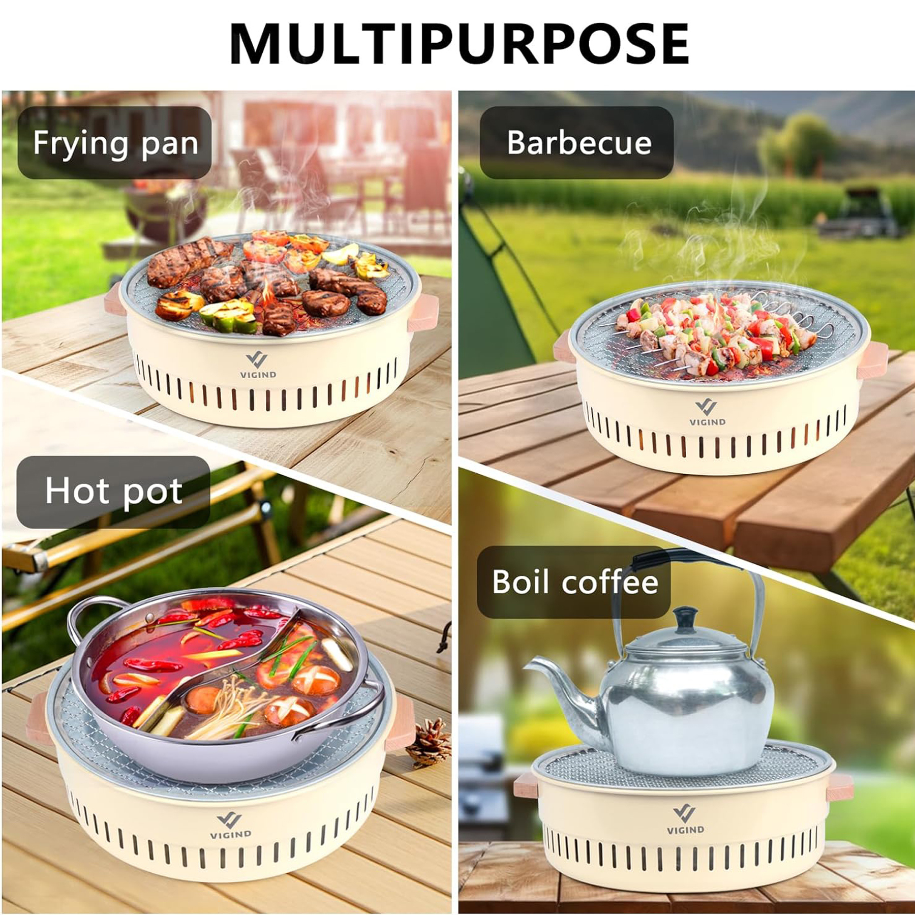 Charcoal BBQ Grill for Outdoor Cooking 5