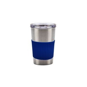 300ml Stainless Steel Cup with Silicone Lid And Straw 5