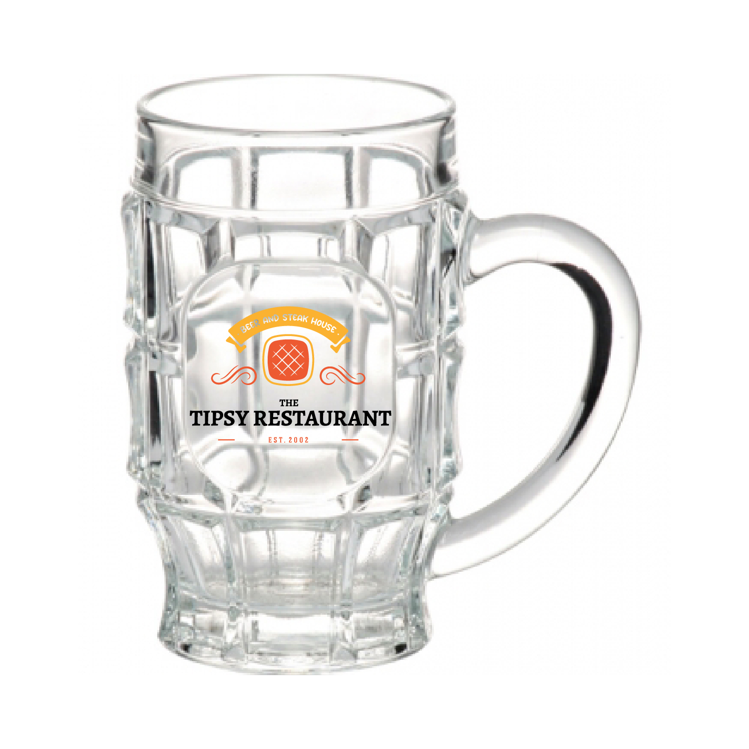 17.75 oz. Beer Garden Glass Mug (Full Color Imprint) 7