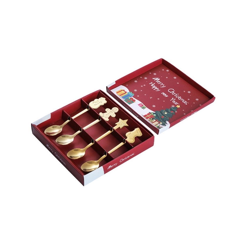 Christmas Stainless Steel Coffee Spoons Set 7