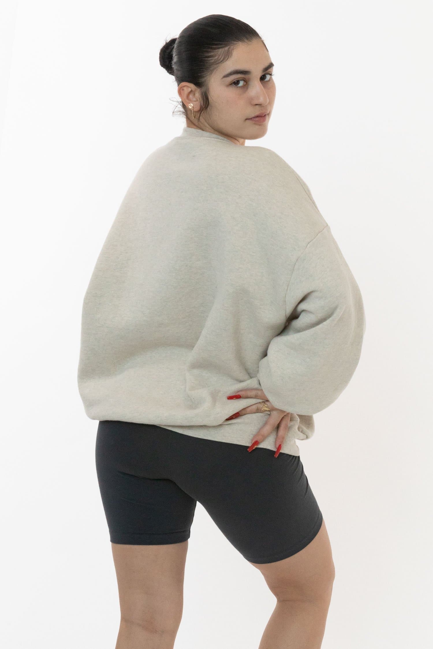 12 OZ MID-WEIGHT FLEECE WIDE CREW 1