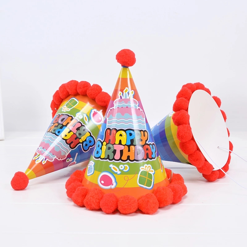Birthday Party Kids Game Hat & Cake Celebration Decoration 9