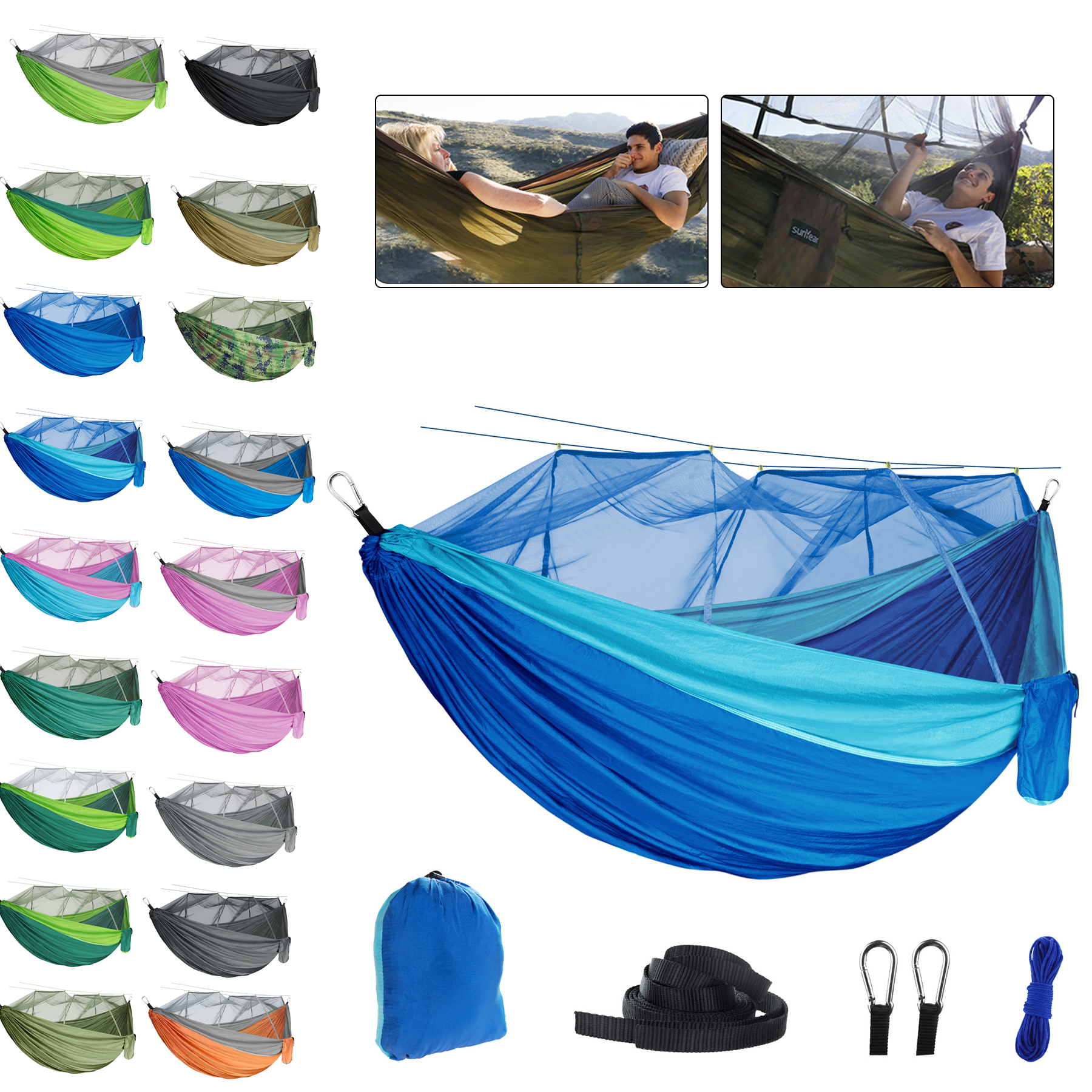 Portable Camping Hammock with Net 2