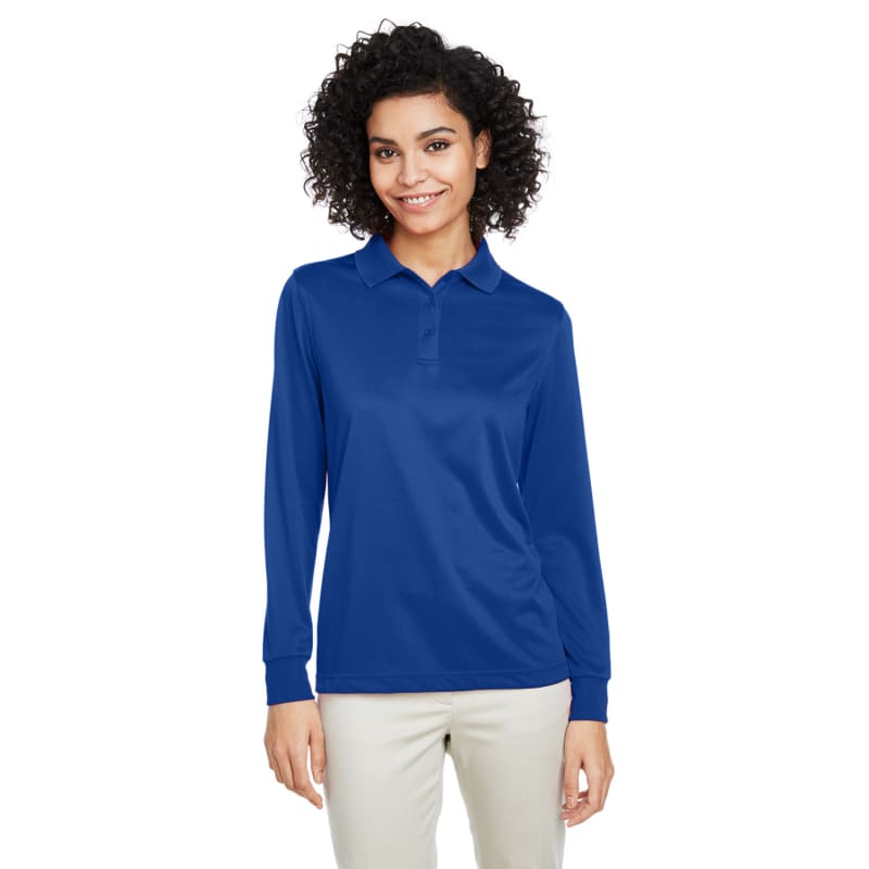 Harriton Ladies' Advantage Snag Protection Plus IL Long Sleeve Polo 13