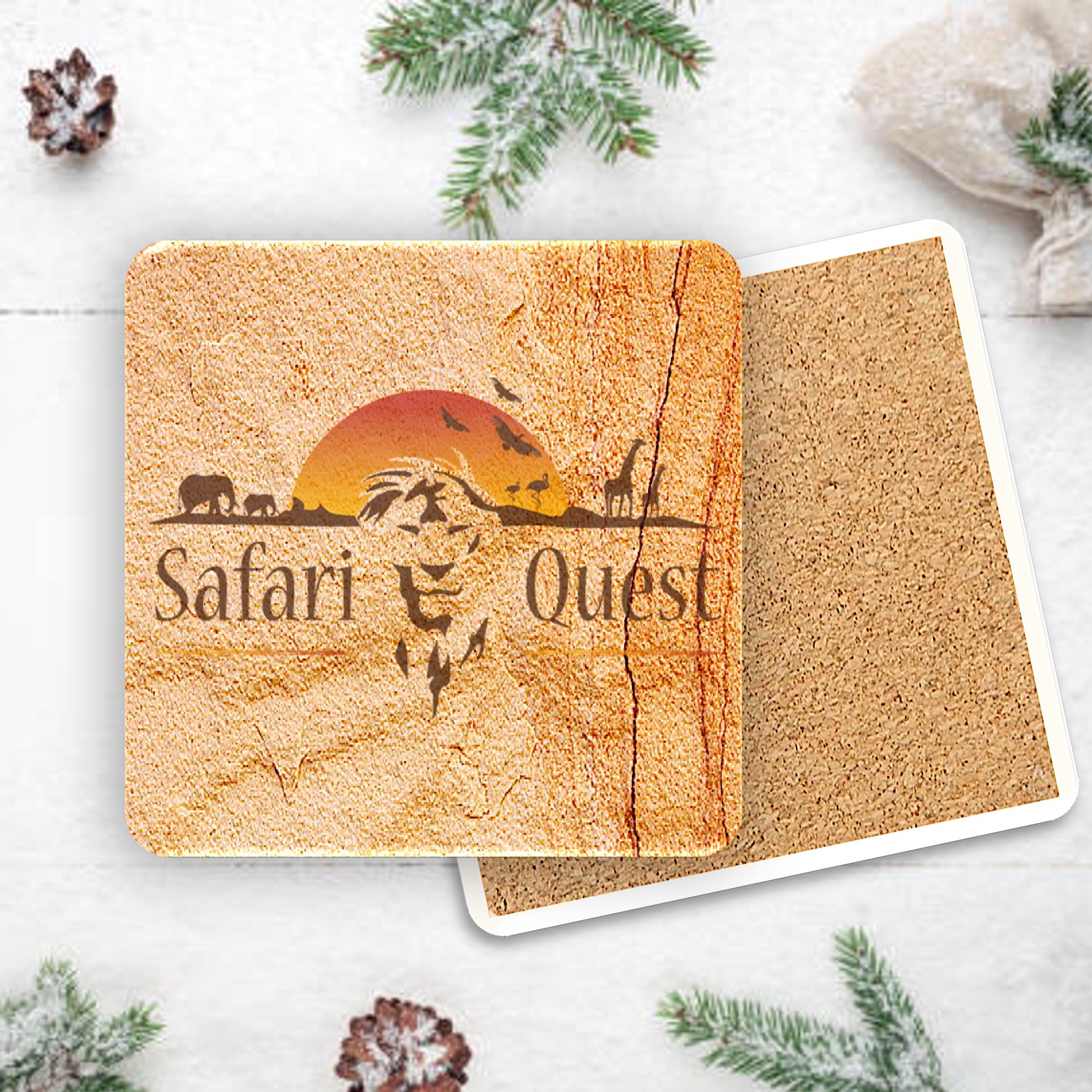 Faux Sandstone Printed Square Coaster 9