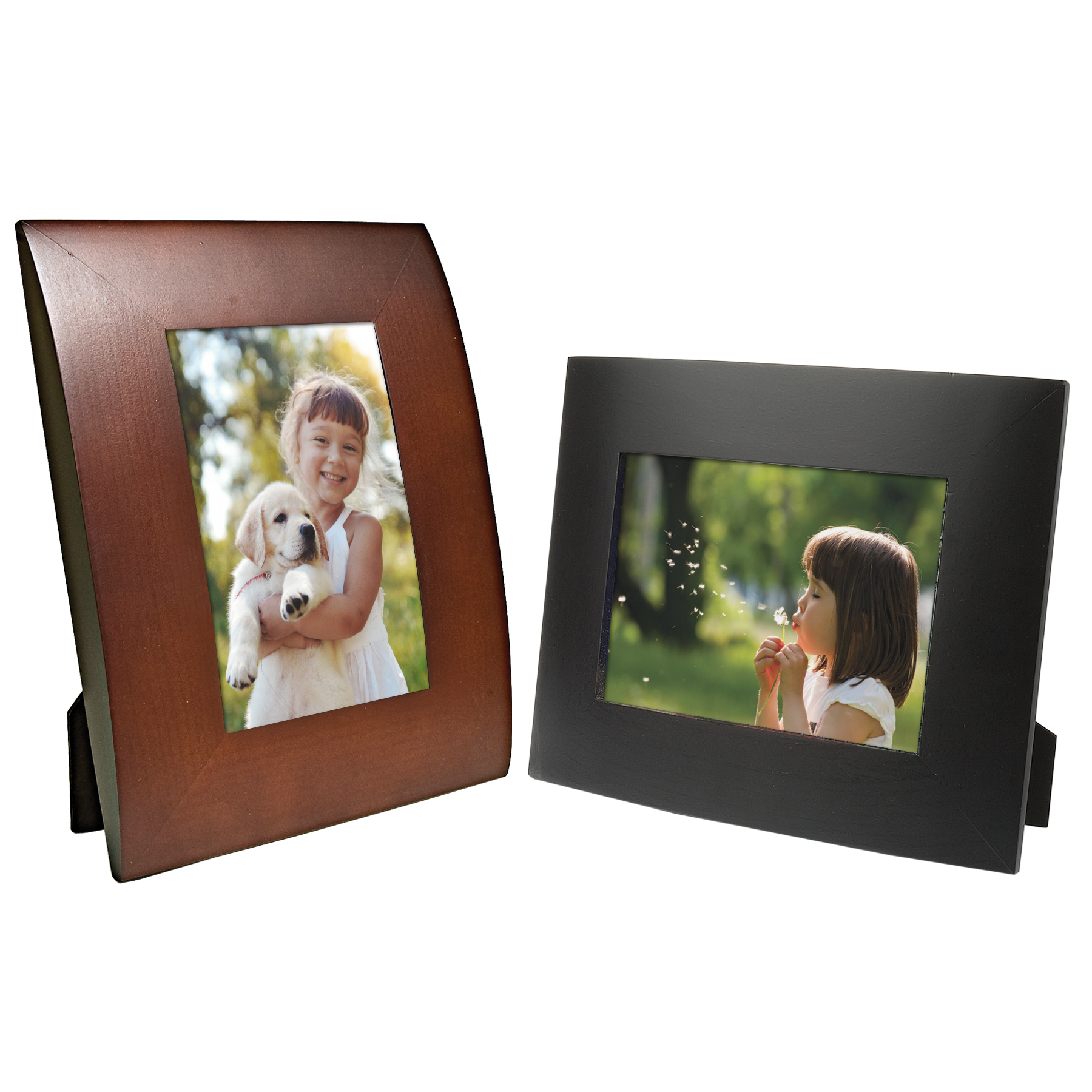 5 x 7 Curved Wood Frame 1