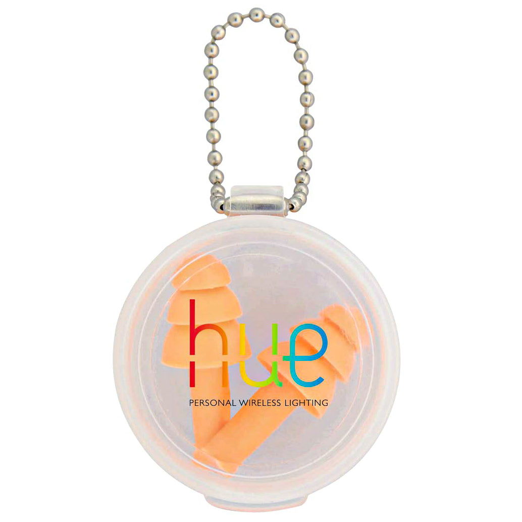 Silicone Earplug Keychain, custom keychain with logo imprint 2