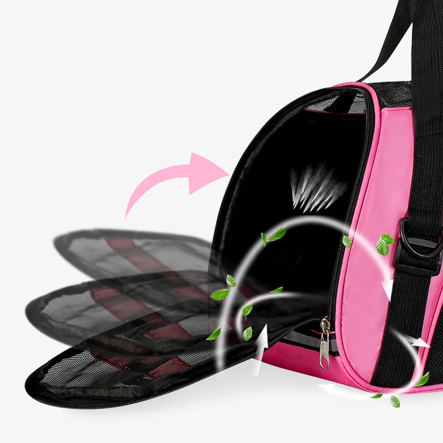 Pet Travel Carrier Bag w/ Adjustable Strap 5