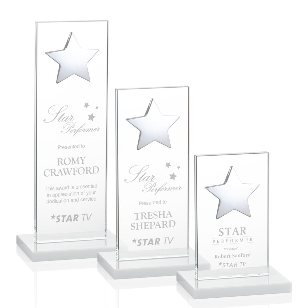 Dallas Star Award - White/Silver