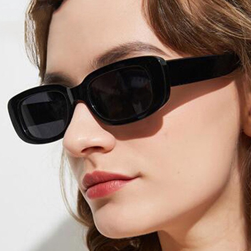 Rectangle Retro Fashion Sunglasses for Women Men 8