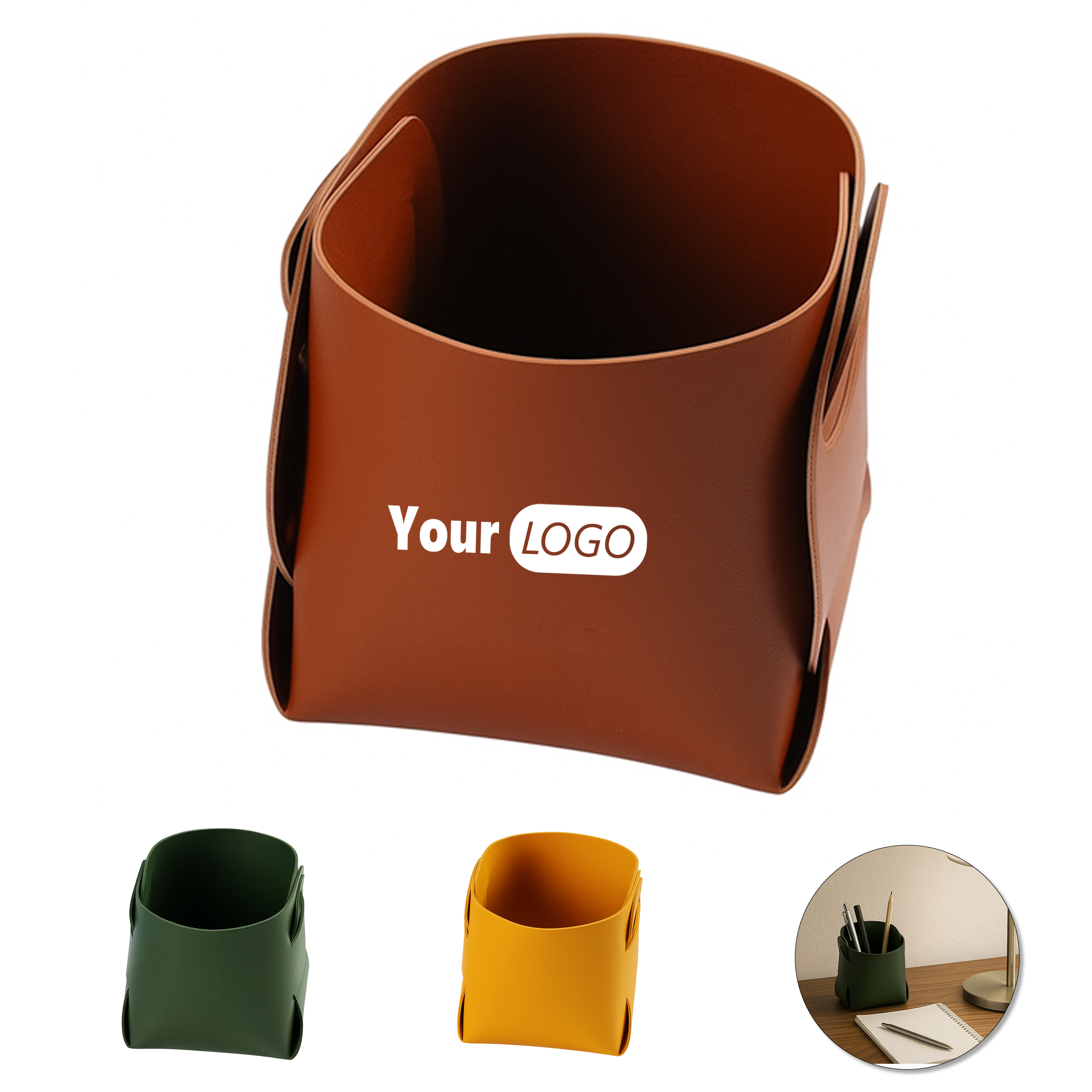 PU Leather Desk Organizer 6