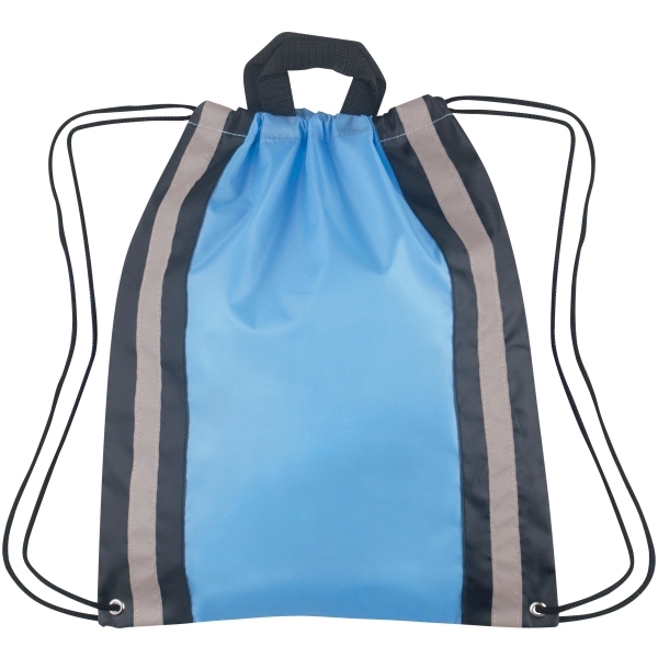 Large Non-Woven Reflective Drawstring Backpack - 20 " x 16 " 11