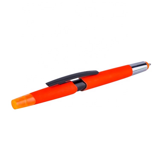 Multi Function Colored Plastic 3 in 1 Ballpoint Pen 3