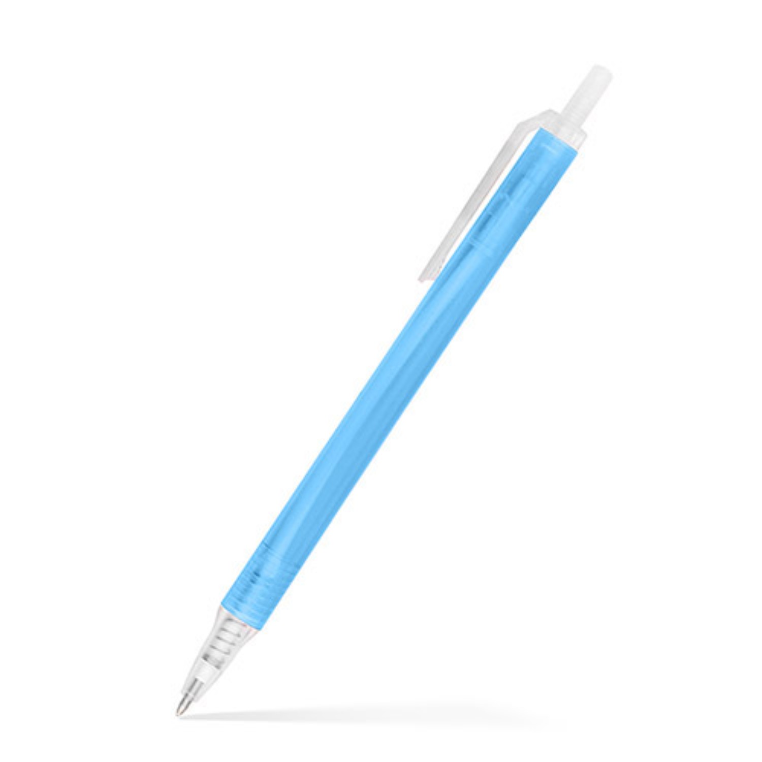 Amber Frosted Translucent Stick Click Pen 37