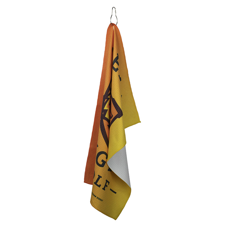 "The Eagle" Full-Color Waffle Weave Golf Towel w/Hook 4