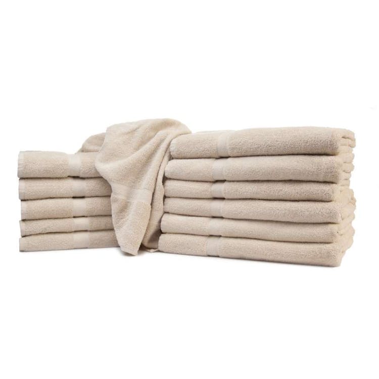 Golden Touch Dobby Border Towels Beige 30x70 1