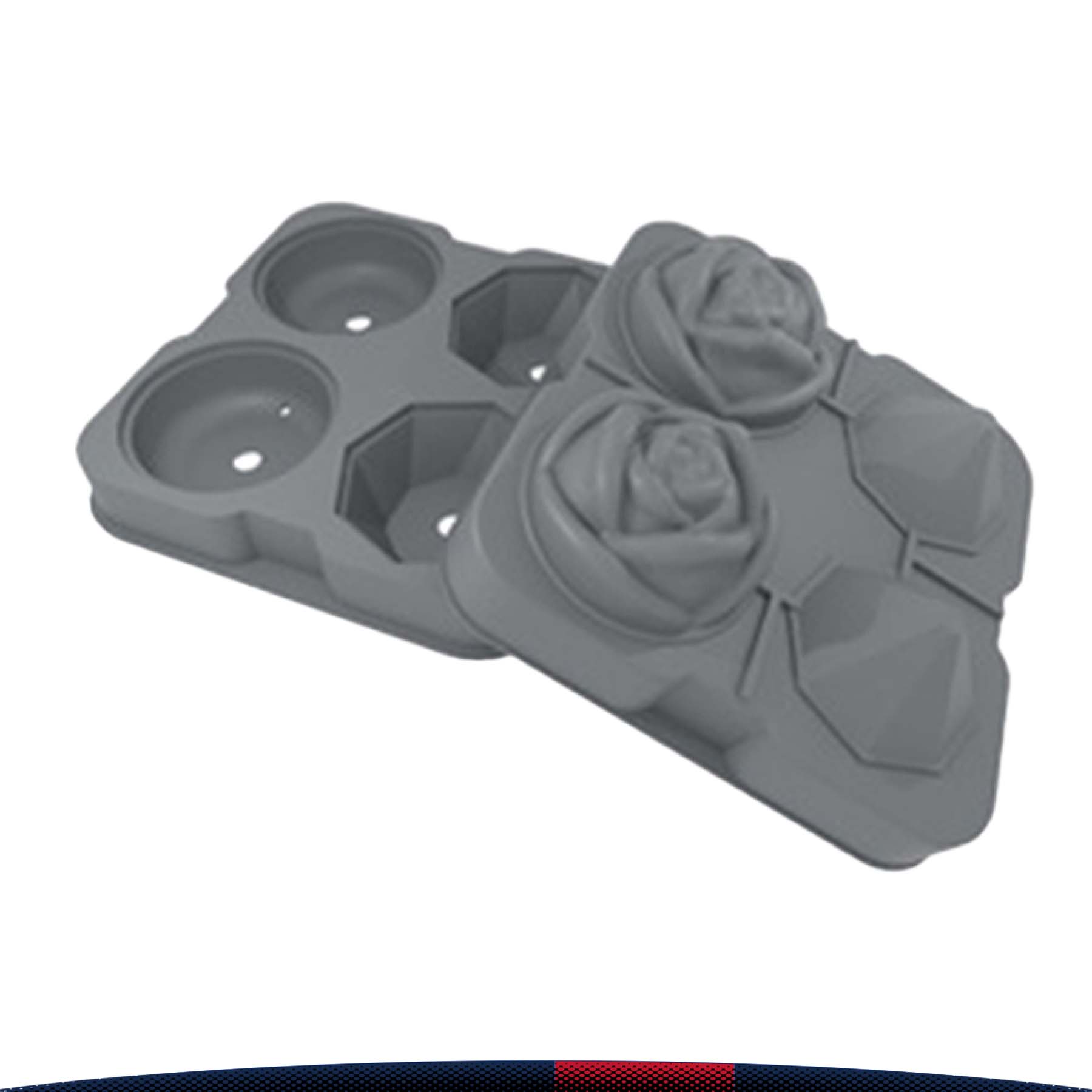 2 Roses & 2 Diamonds Ice Trays 2