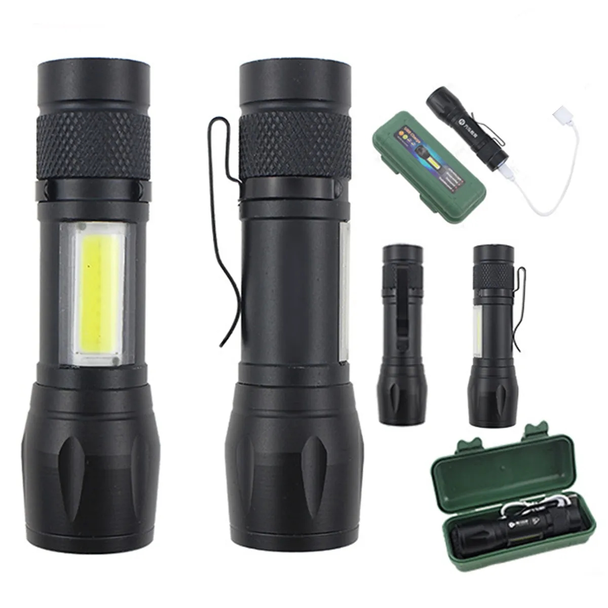 High Lumen LED Handheld Light Portable Tactical Flashlight 5