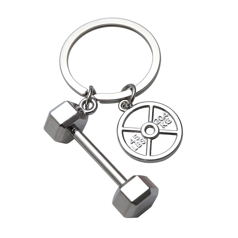 Dumbbell keychain 2
