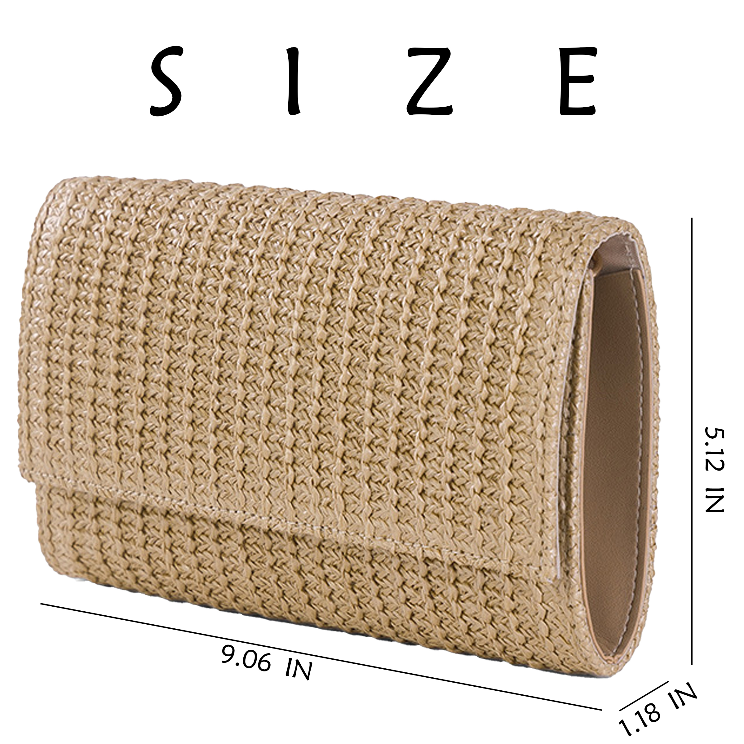 Straw Vacation Style Crossbody Handbag 8