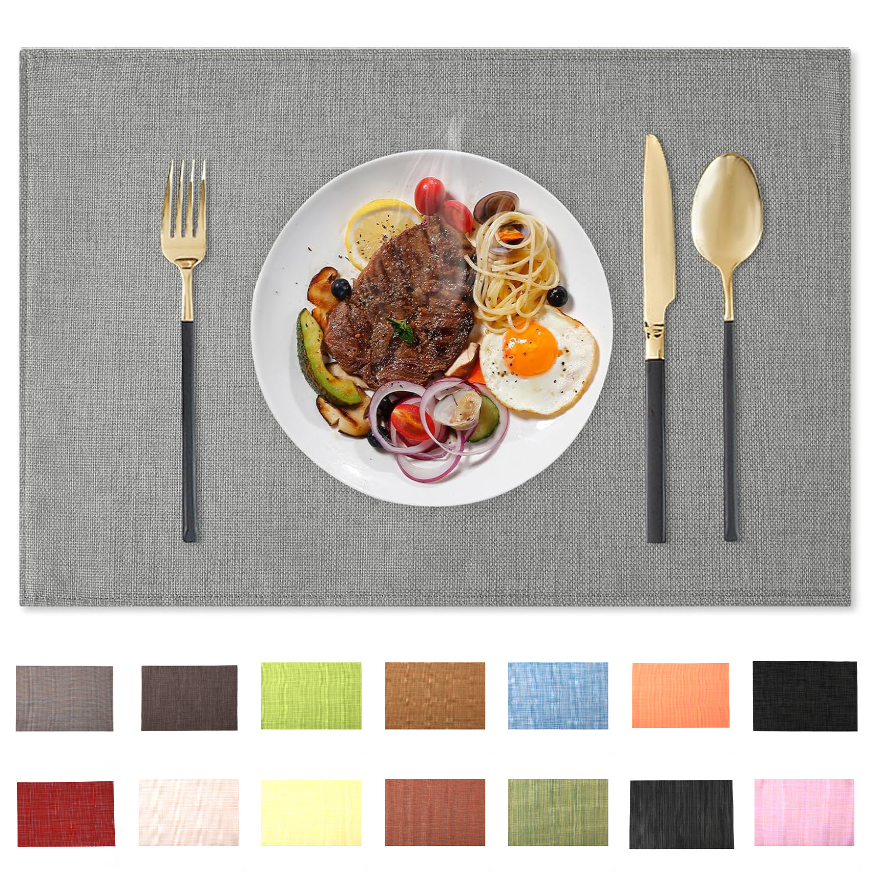 Outdoor Vinyl Place Mats for Dining 11