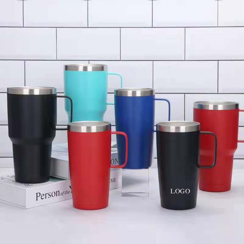 20 Oz. Vacuum Insulated Coffee Mug w/Handle 2