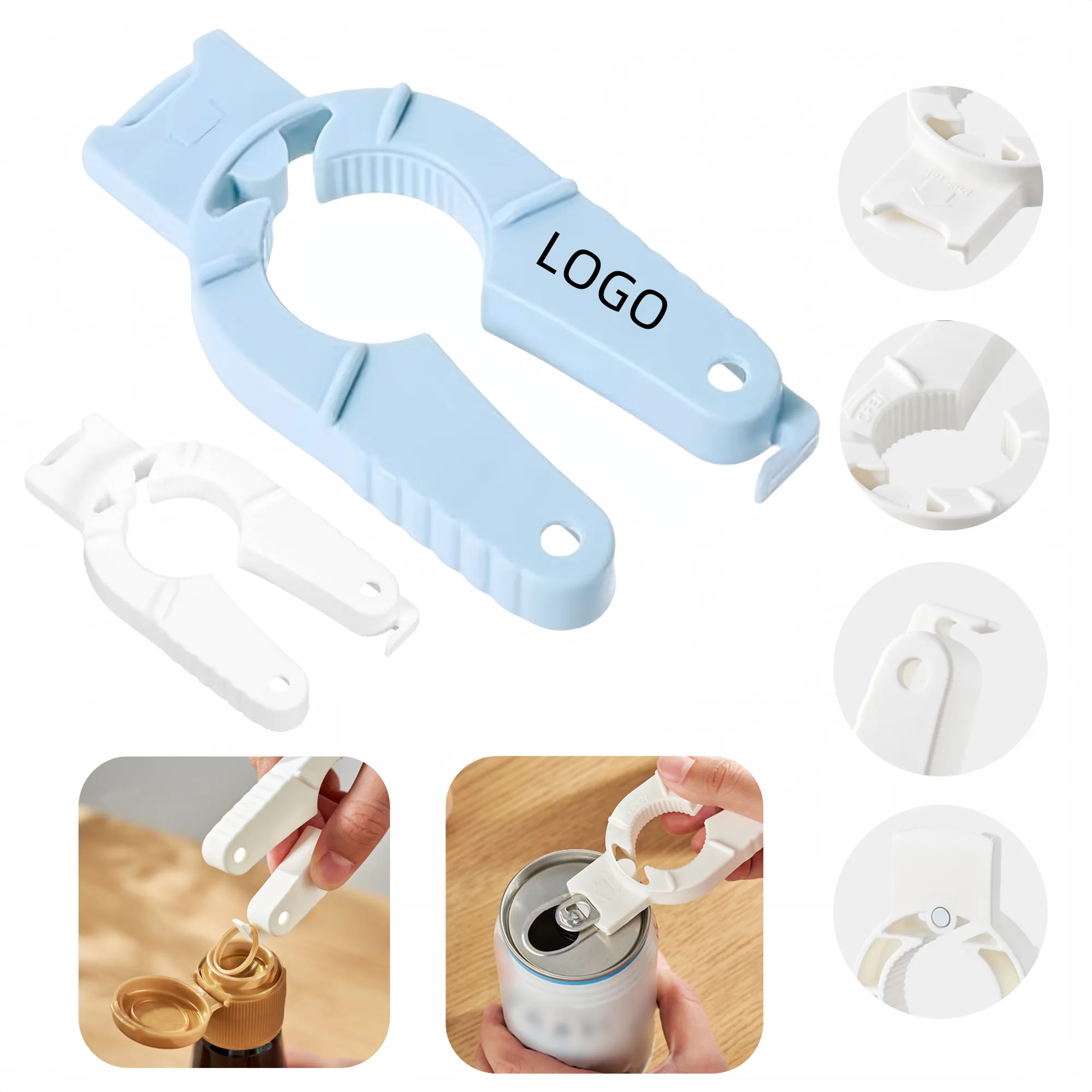 Multifunctional Magnetic Plastic Bottle Opener 2