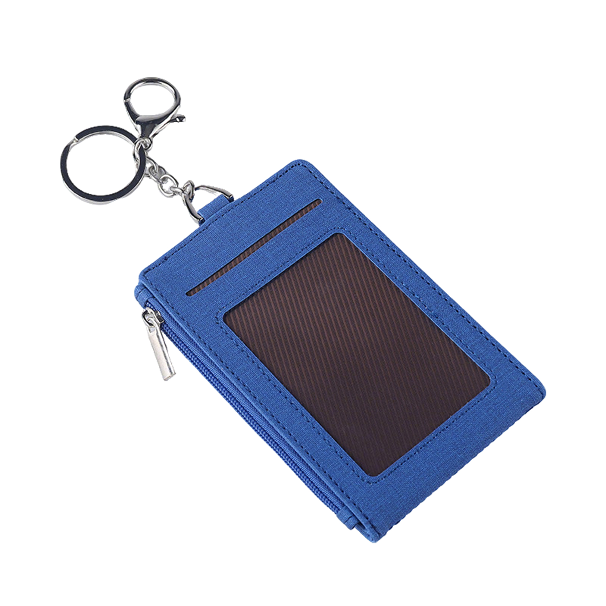 Zippered Id Card Holder Clear Window 4.73" x 2.96" 3