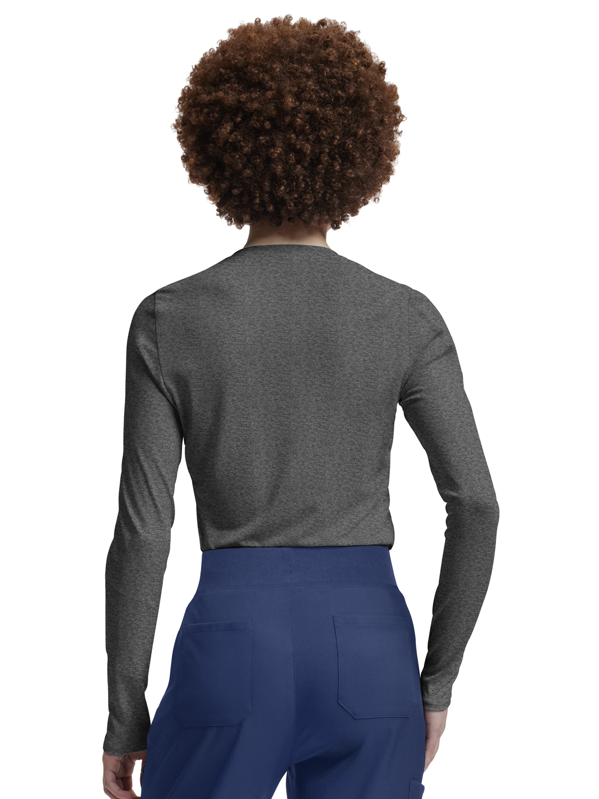White Cross - VIBE - Women's Shirttail Hemline Underscrub Tee 52